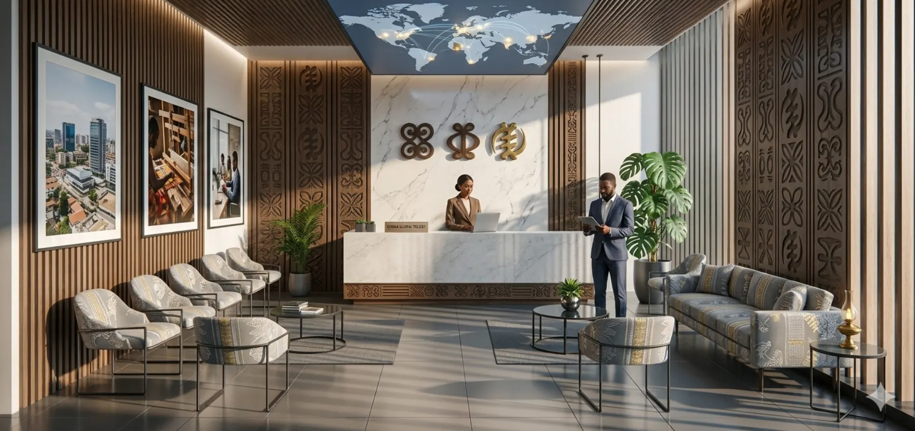 Kwanect office reception in Accra, Ghana